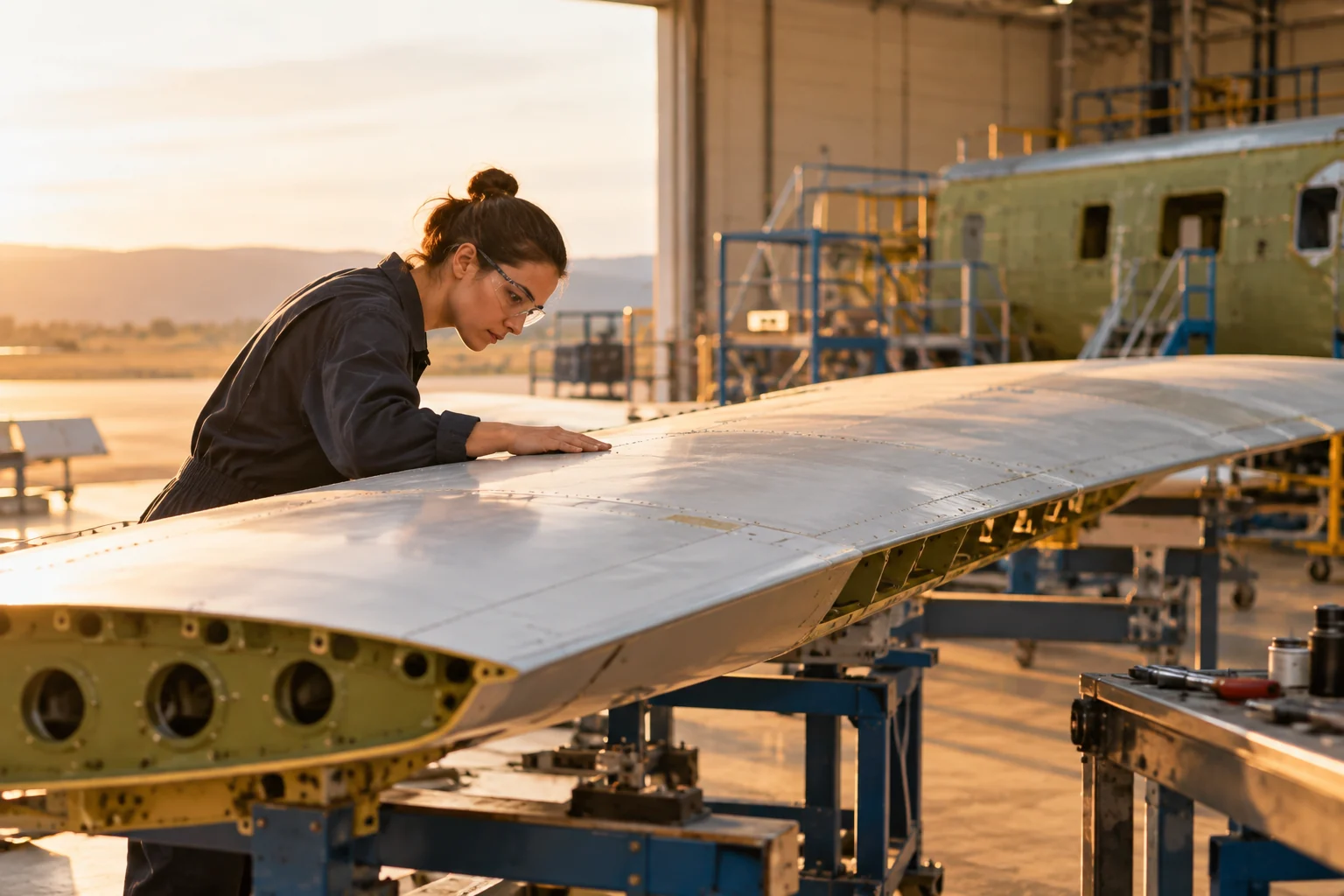 Conceptual supporting illustration for Aviation manufacturing
