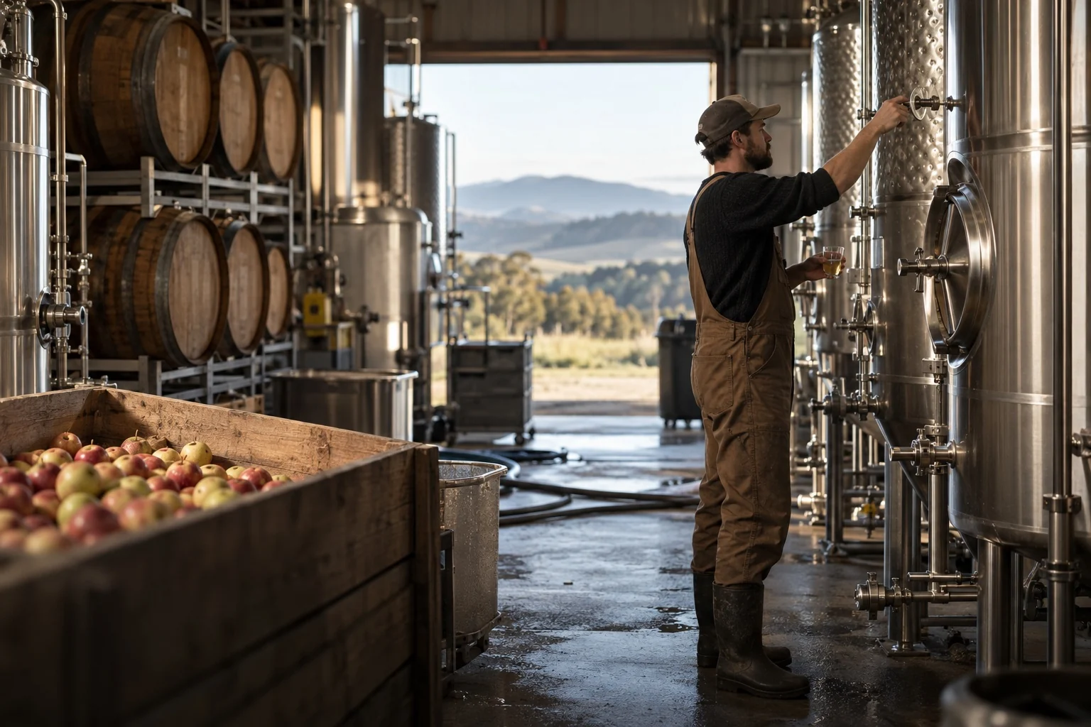 Illustrative unbranded craft drink production in a regional facility