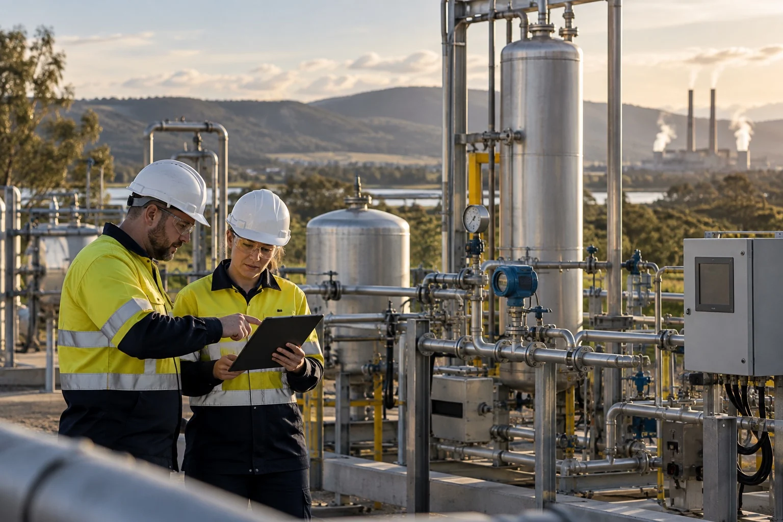 Illustrative small-scale industrial research pilot for hydrogen and carbon management