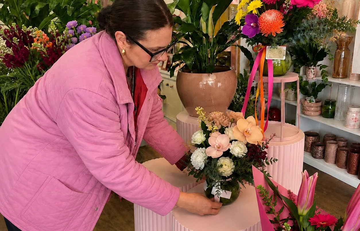 A colourful flower arrangement at Dear Delilah Florist in Morwell.